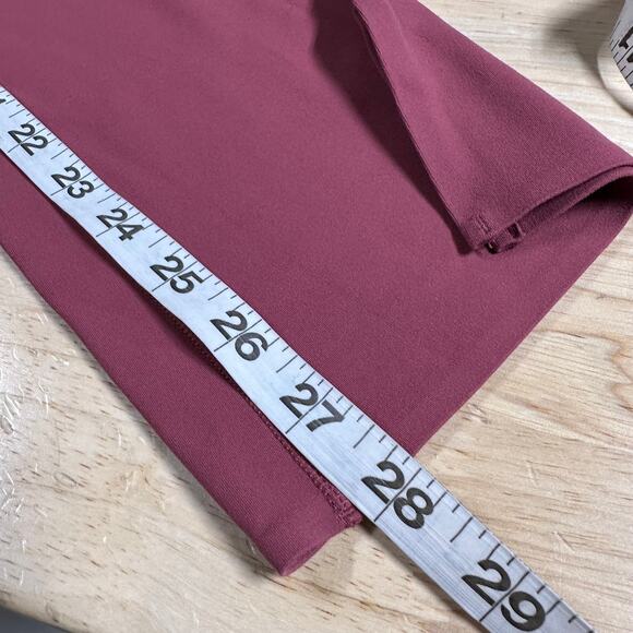 Athleta Transcend Stash Crop Straight Leg Berry Rose Women's Size XXS NWT - Picture 12 of 12